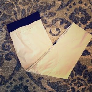 Elastic waisted capris